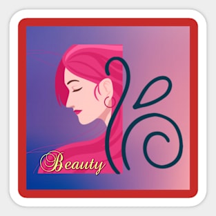 Beauty face Sticker